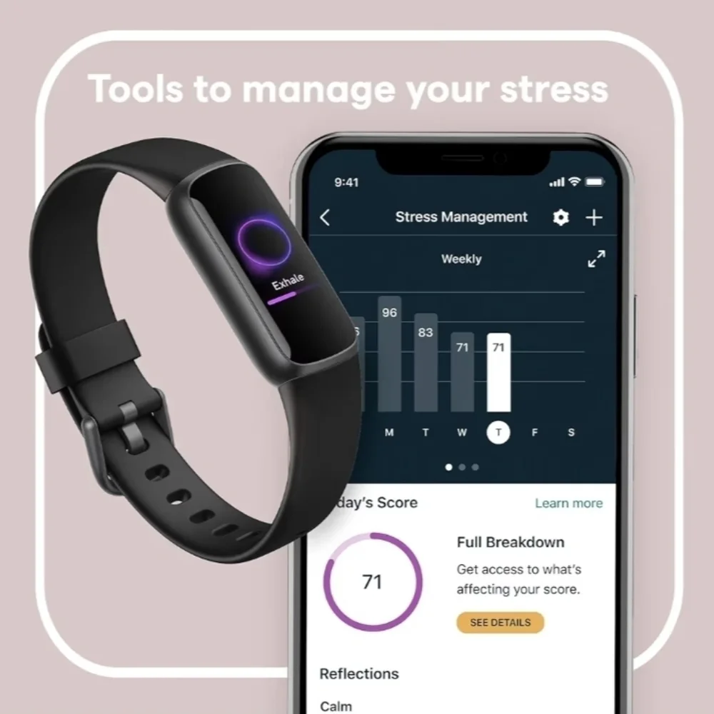Fitbit Luxe Fitness Tracker ⌚️🏃‍♀️